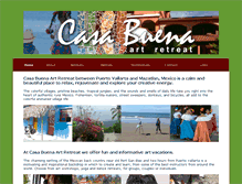 Tablet Screenshot of casabuenaartretreat.com